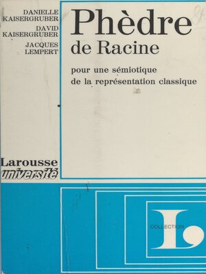 cover image of Phèdre, de Racine